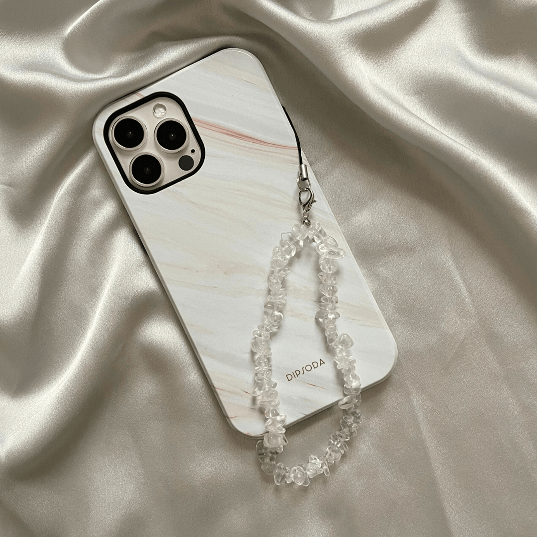 Clear Crystal Phone Charm