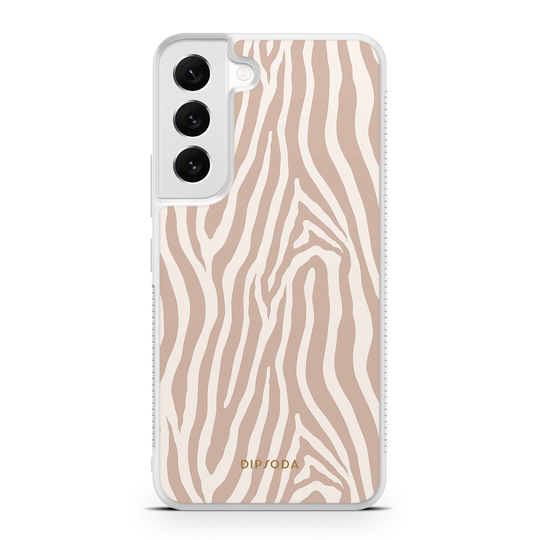 Beige Zebra Print Phone Case