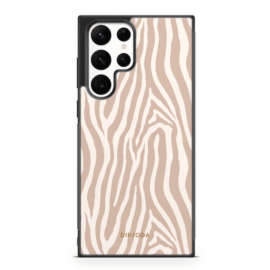 Beige Zebra Print Phone Case