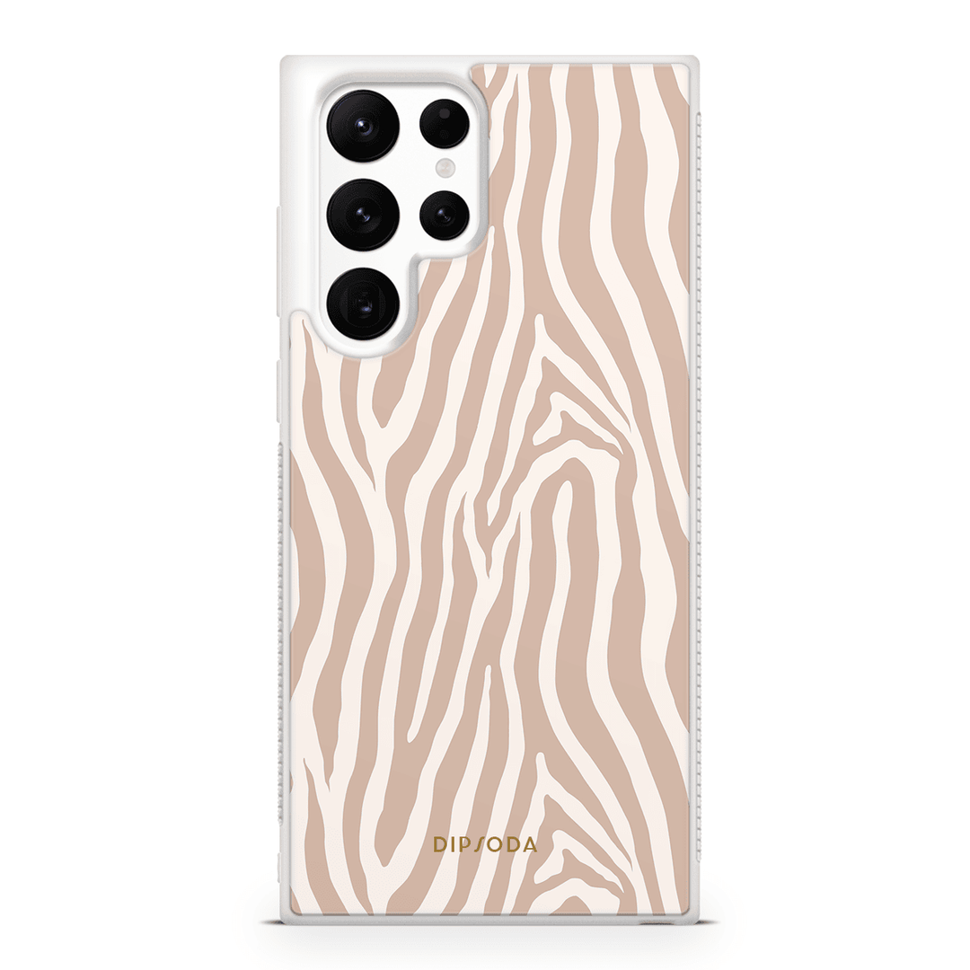 Beige Zebra Print Phone Case