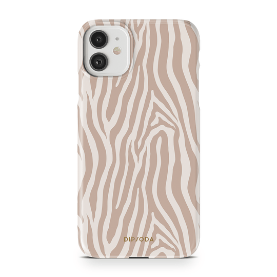 Beige Zebra Phone Case