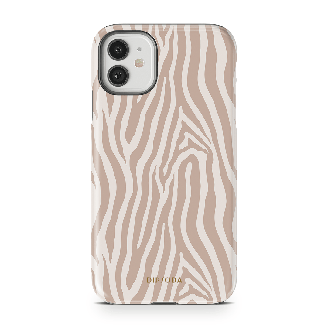 Beige Zebra Phone Case