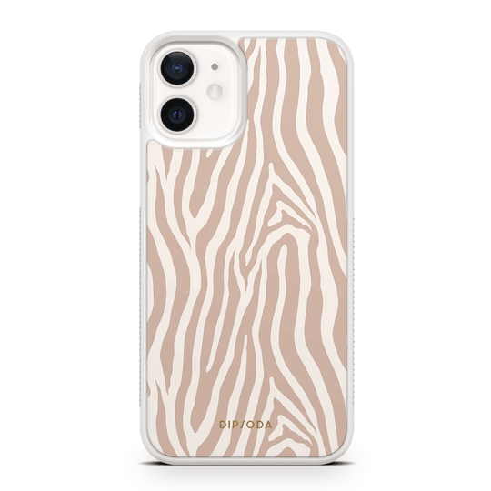 Beige Zebra Print Phone Case