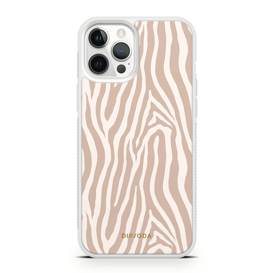 Beige Zebra Print Phone Case