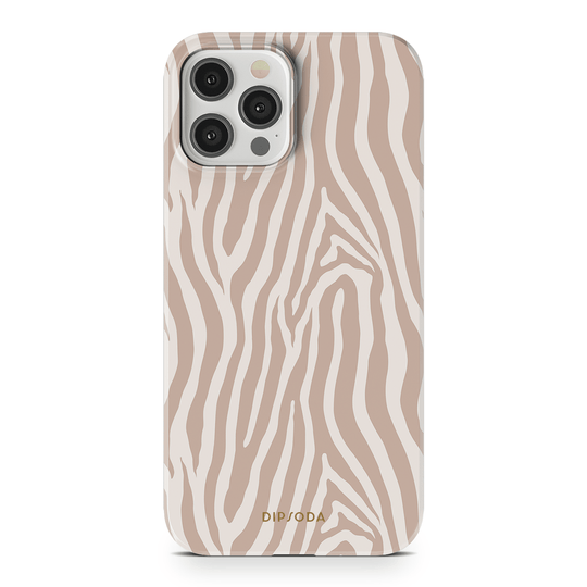 Beige Zebra Phone Case