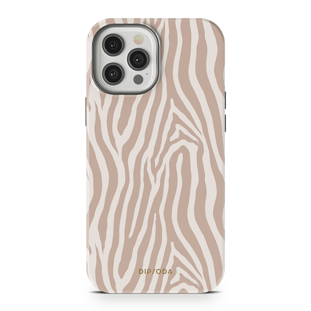 Beige Zebra Phone Case