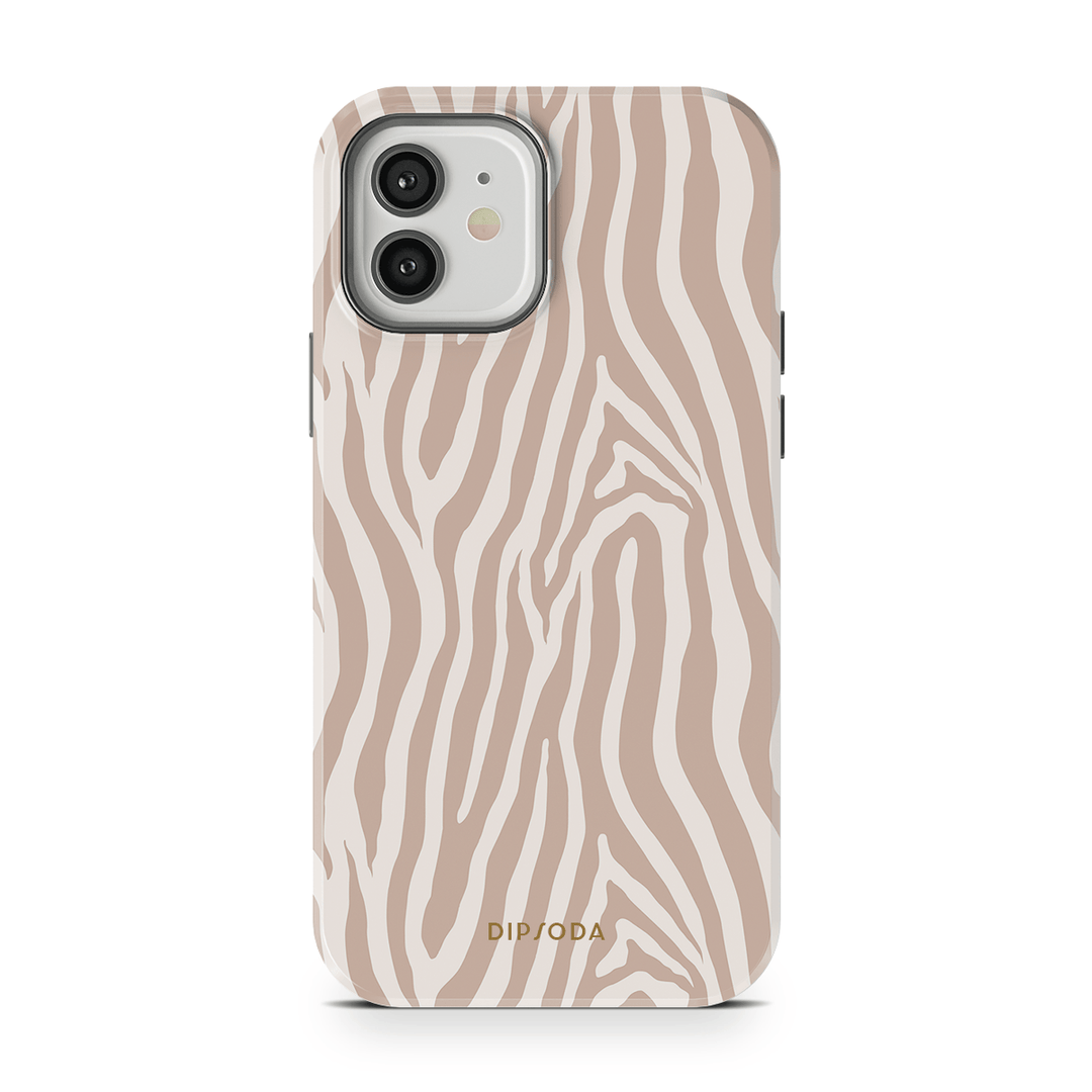 Beige Zebra Phone Case