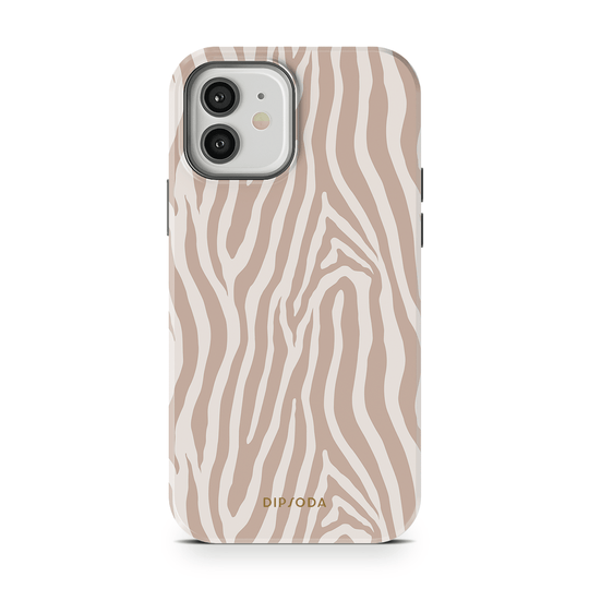 Beige Zebra Phone Case