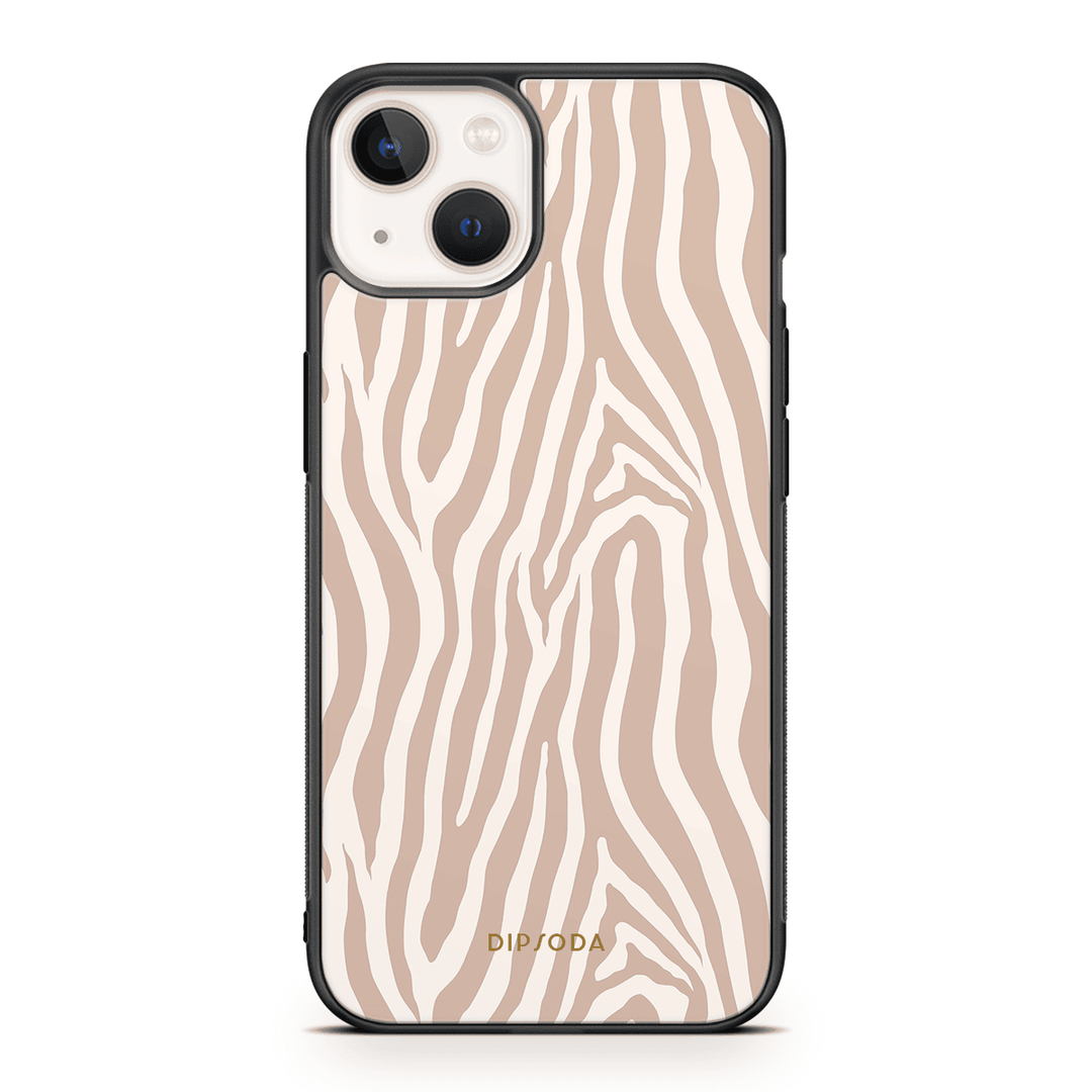 Beige Zebra Print Phone Case