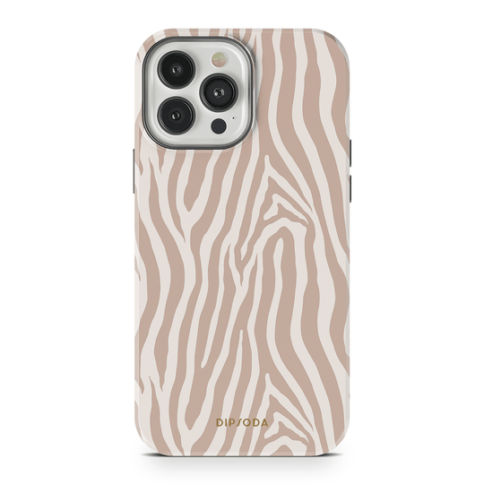 Beige Zebra Phone Case