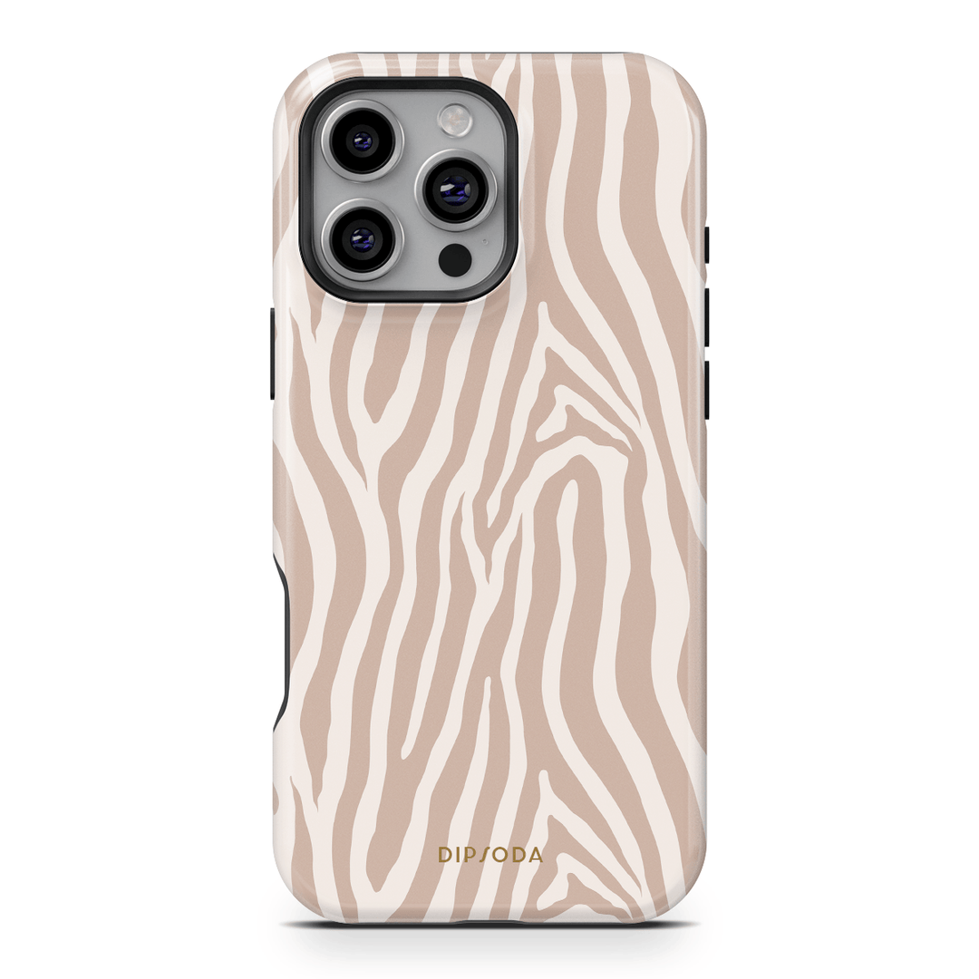 Beige Zebra Phone Case