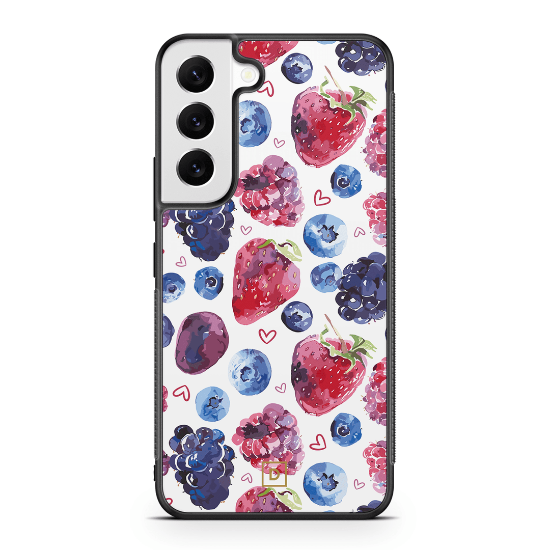 Berry Romance Rubber Phone Case