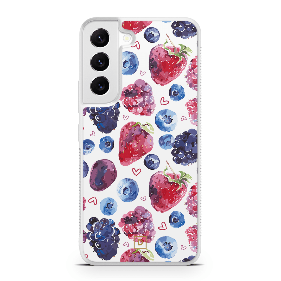 Berry Romance Rubber Phone Case