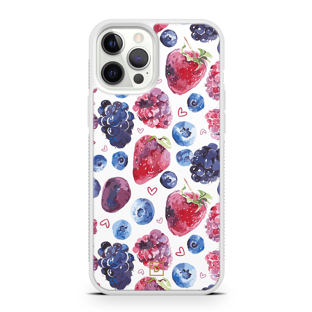 Berry Romance Rubber Phone Case