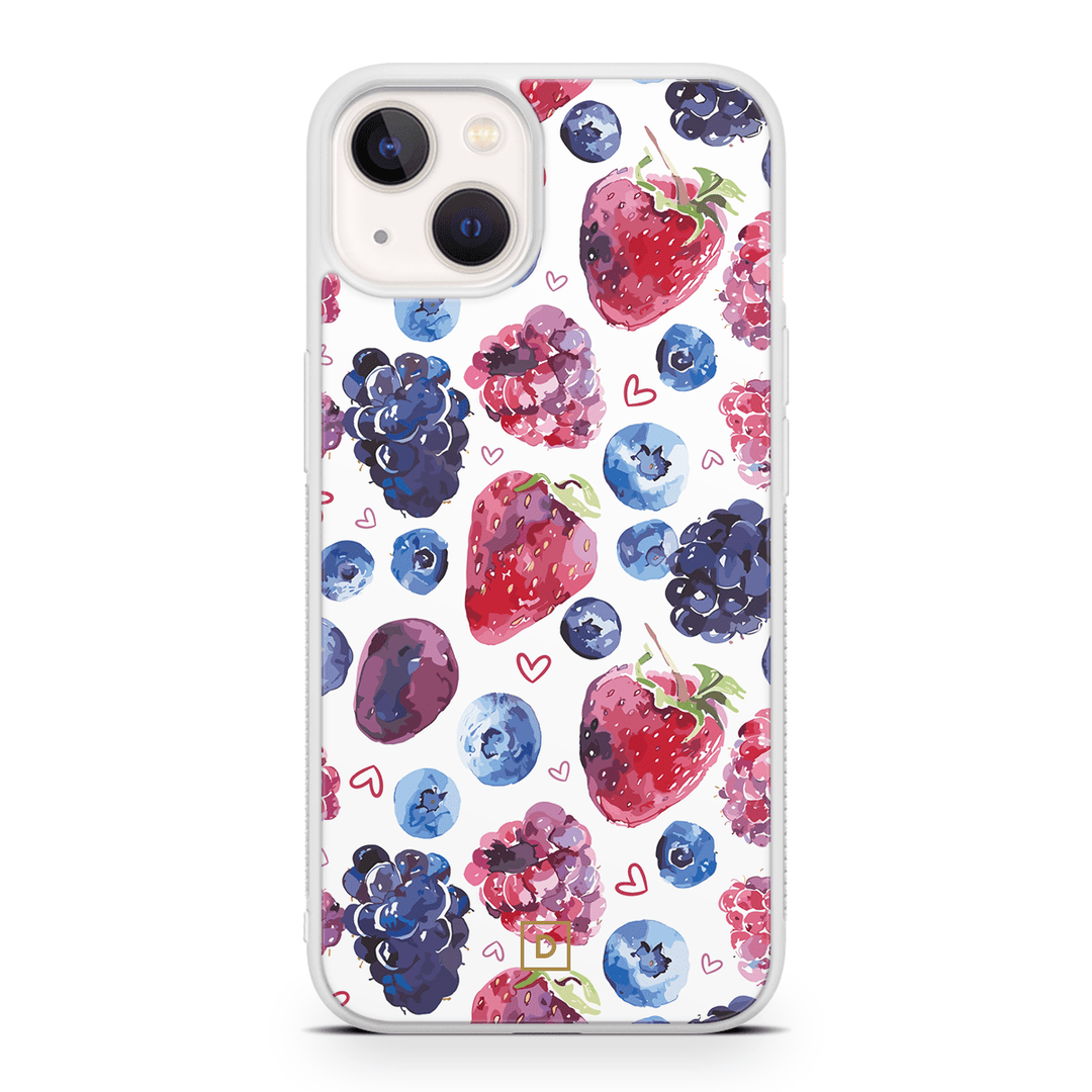 Berry Romance Rubber Phone Case