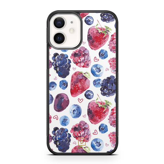 Berry Romance Rubber Phone Case