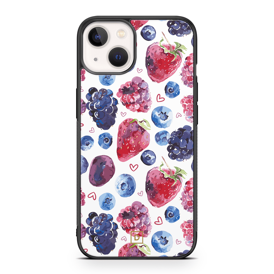 Berry Romance Rubber Phone Case