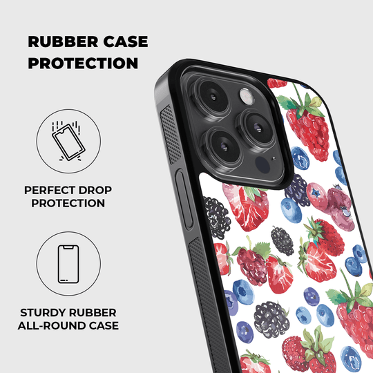 Berry Tart Rubber Phone Case