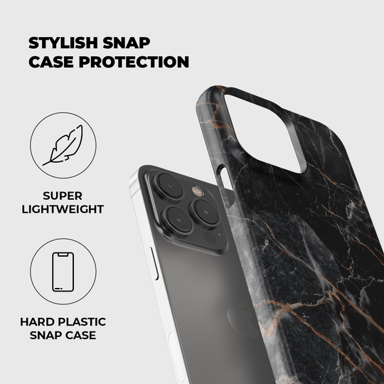 Black Marble Phone Case