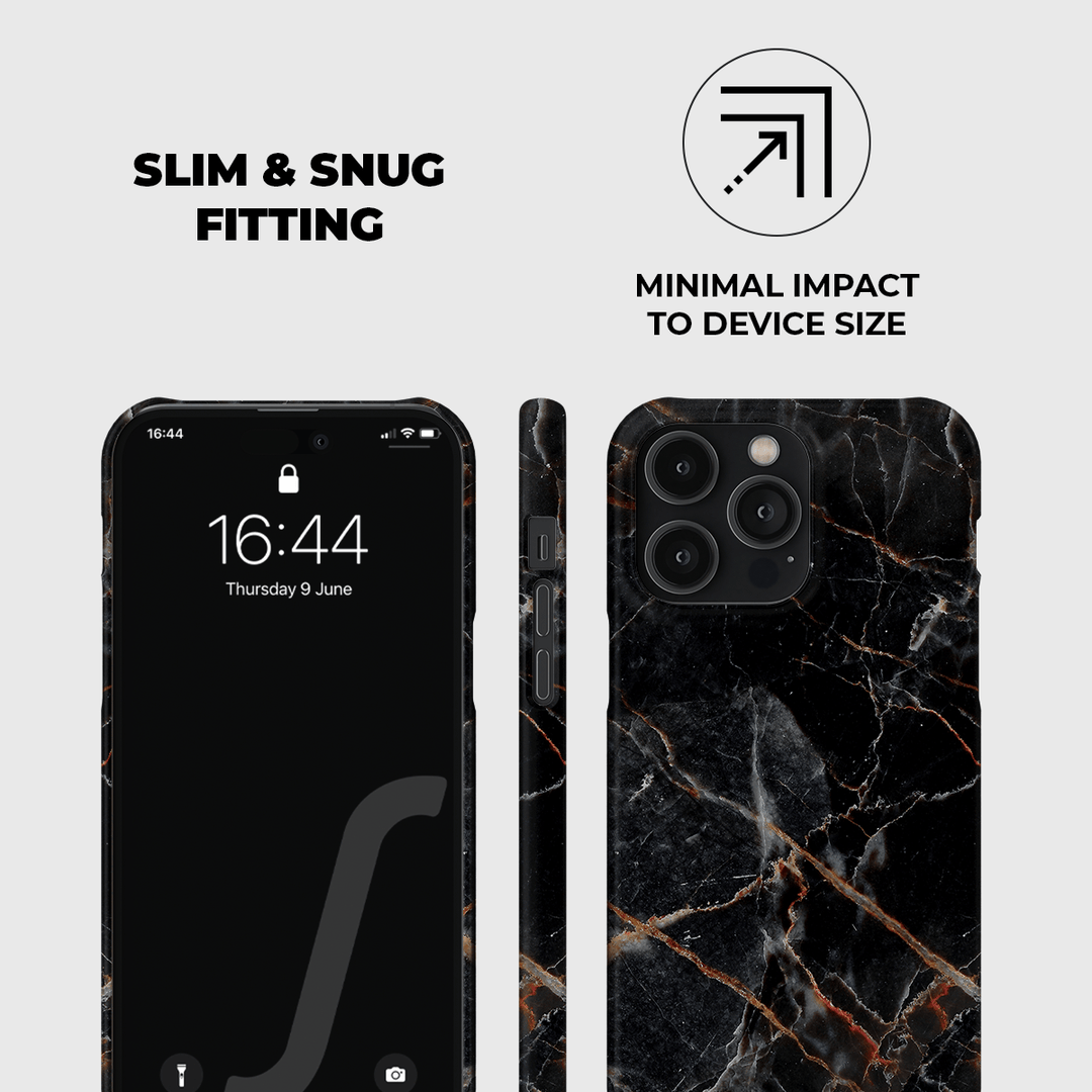 Black Marble Phone Case