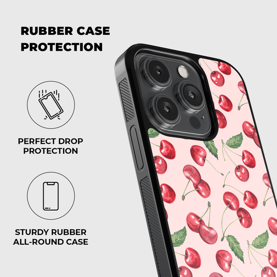 Cherry Delight Rubber Phone Case