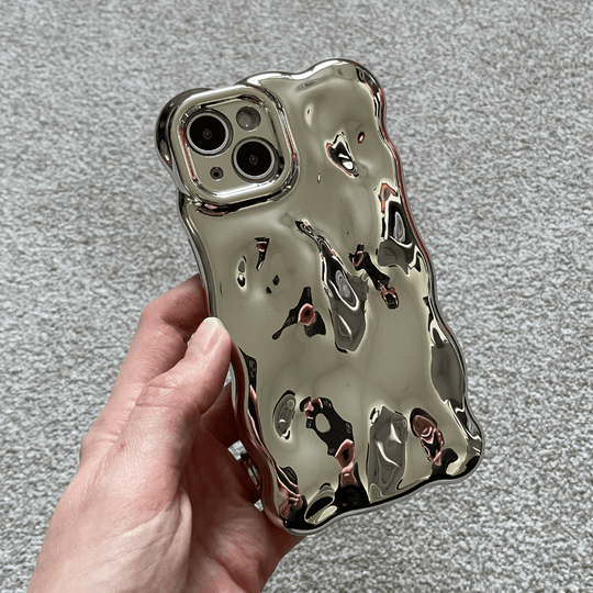 Wavy Chrome 3D Phone Case