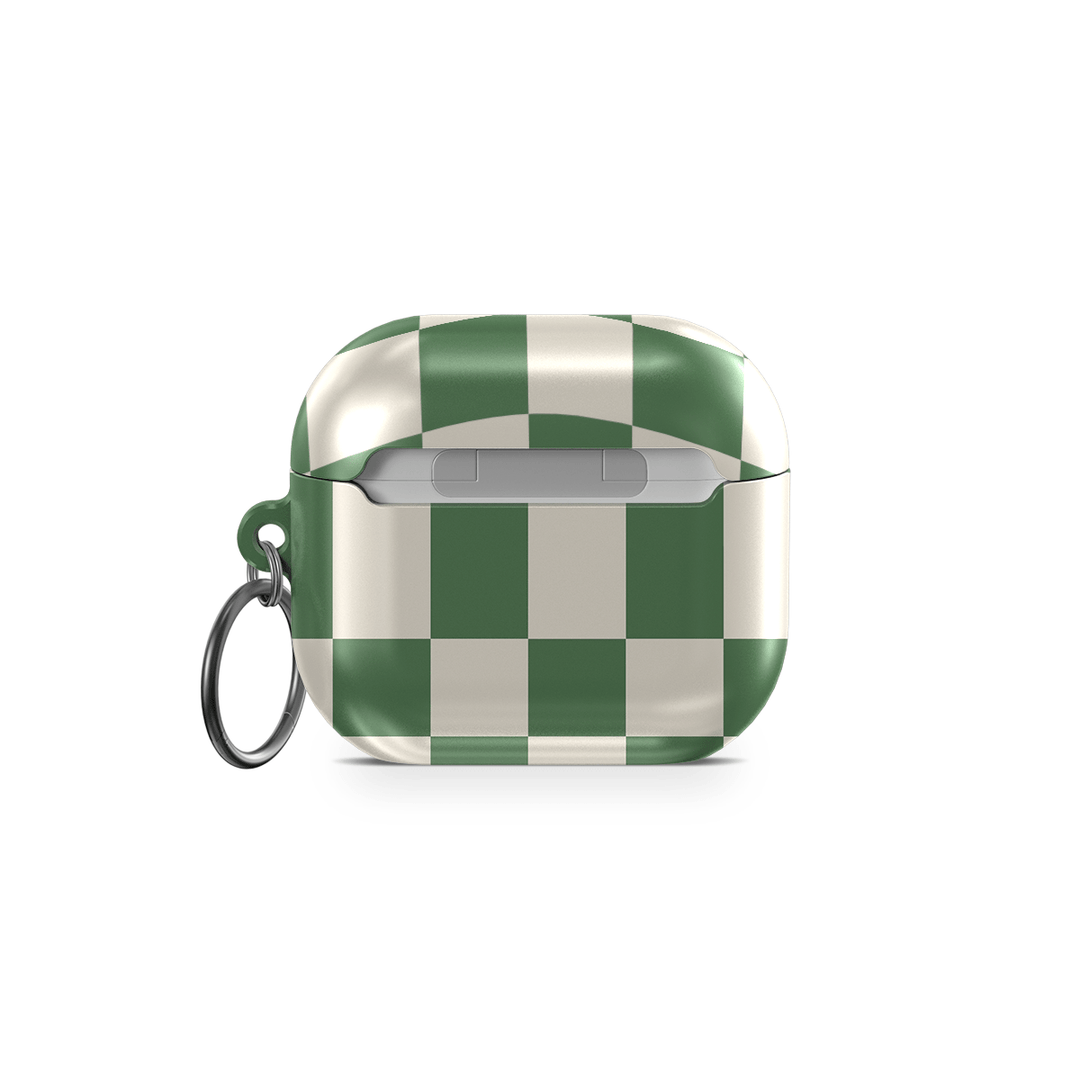 Green Checkers AirPods Case