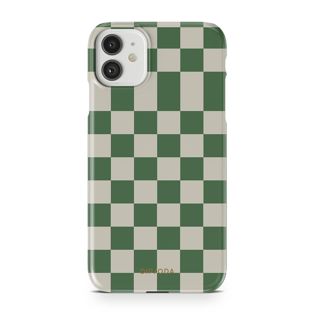 Green Checkers Phone Case