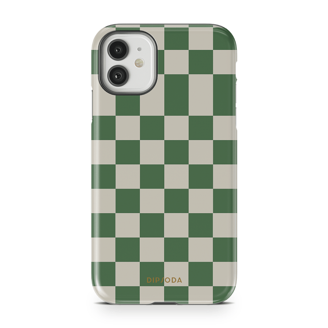 Green Checkers Phone Case