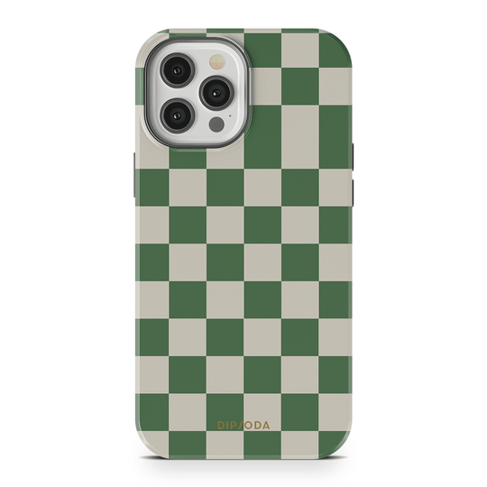 Green Checkers Phone Case