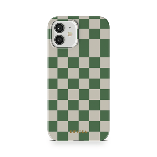 Green Checkers Phone Case