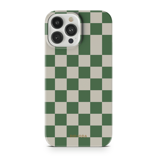 Green Checkers Phone Case