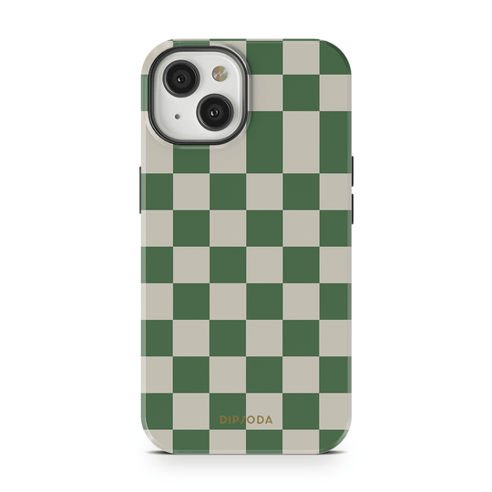 Green Checkers Phone Case