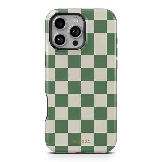 Green Checkers Phone Case