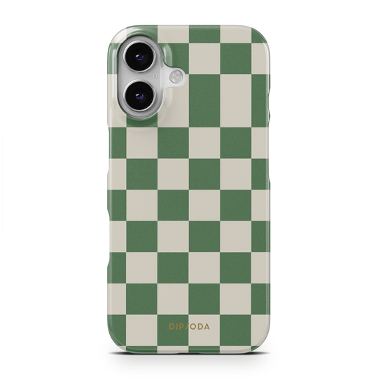 Green Checkers Phone Case