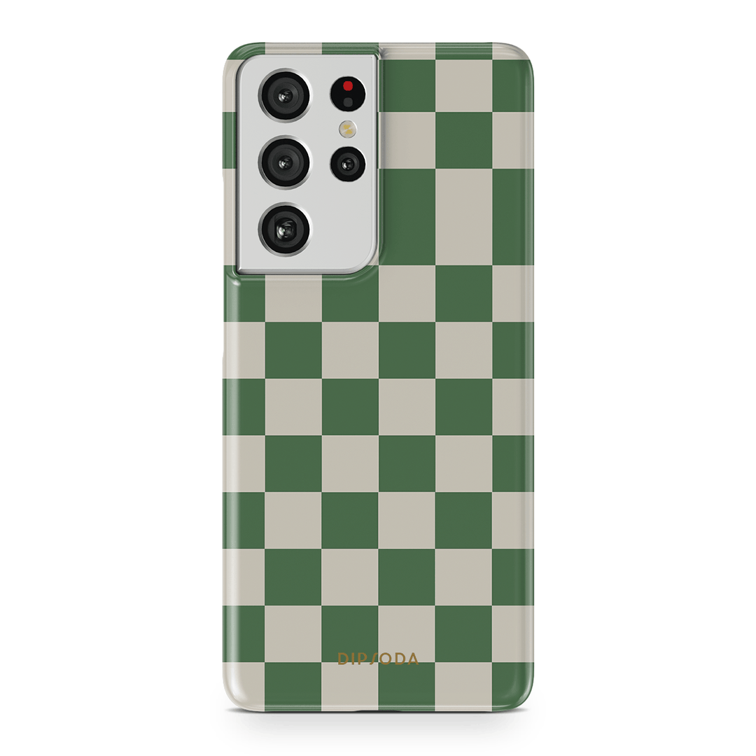 Green Checkers Phone Case