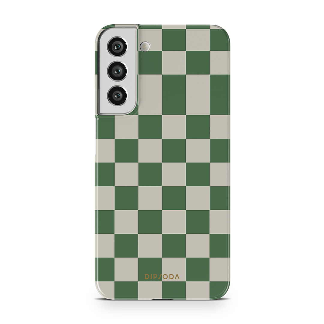 Green Checkers Phone Case