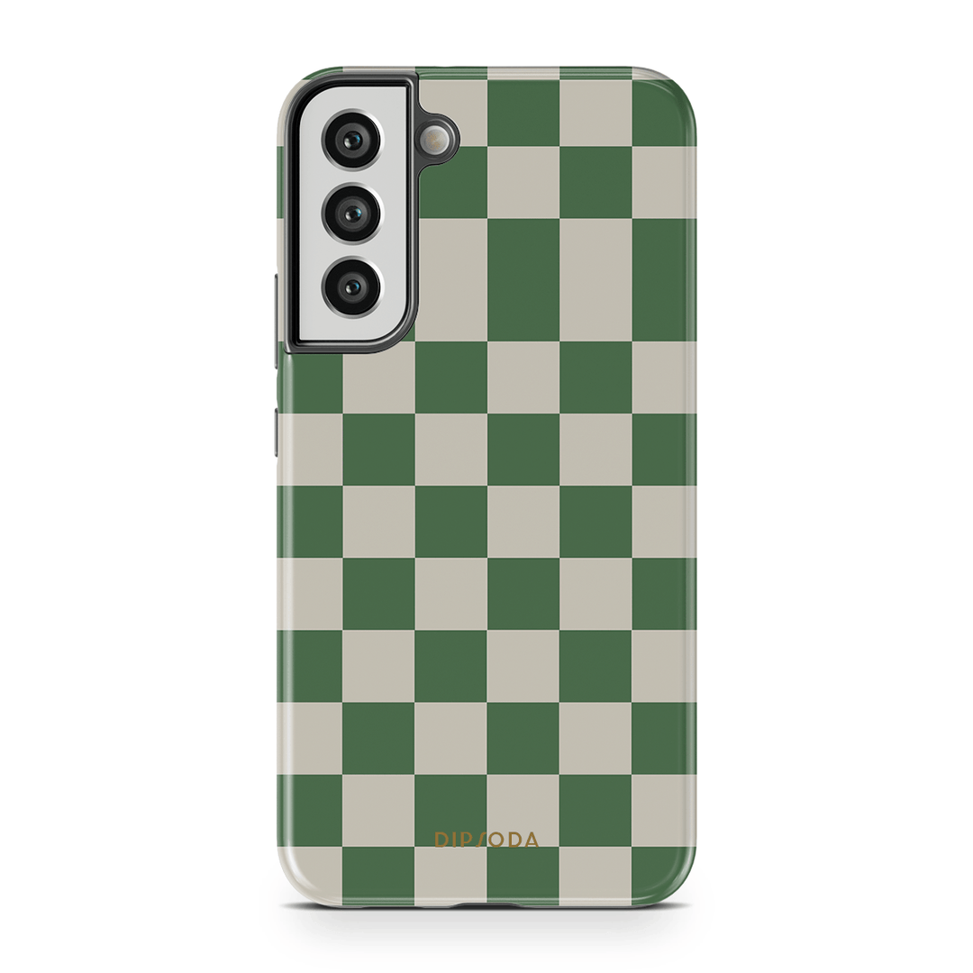 Green Checkers Phone Case