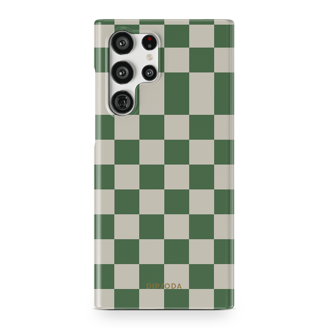 Green Checkers Phone Case