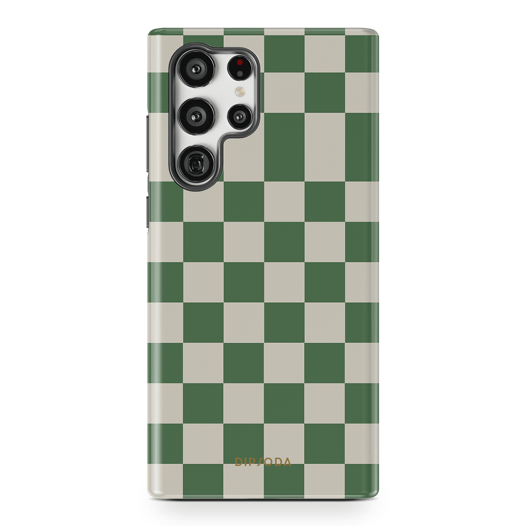 Green Checkers Phone Case