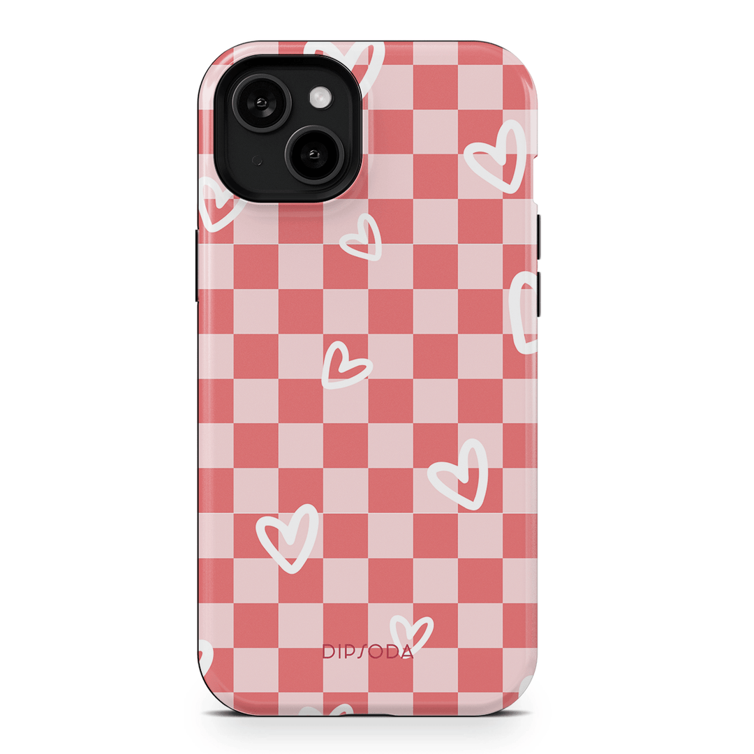 Hearts Checkerboard Phone Case