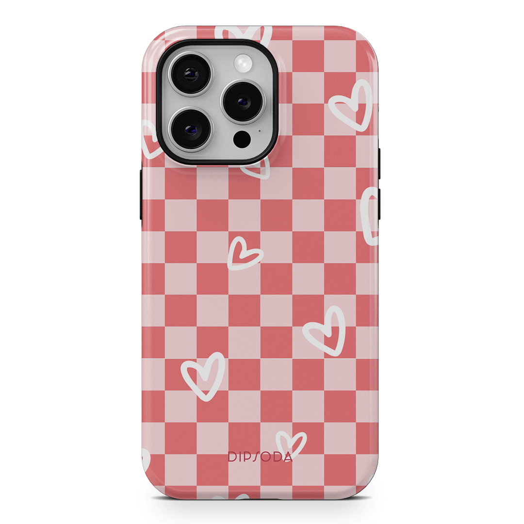 Hearts Checkerboard Phone Case