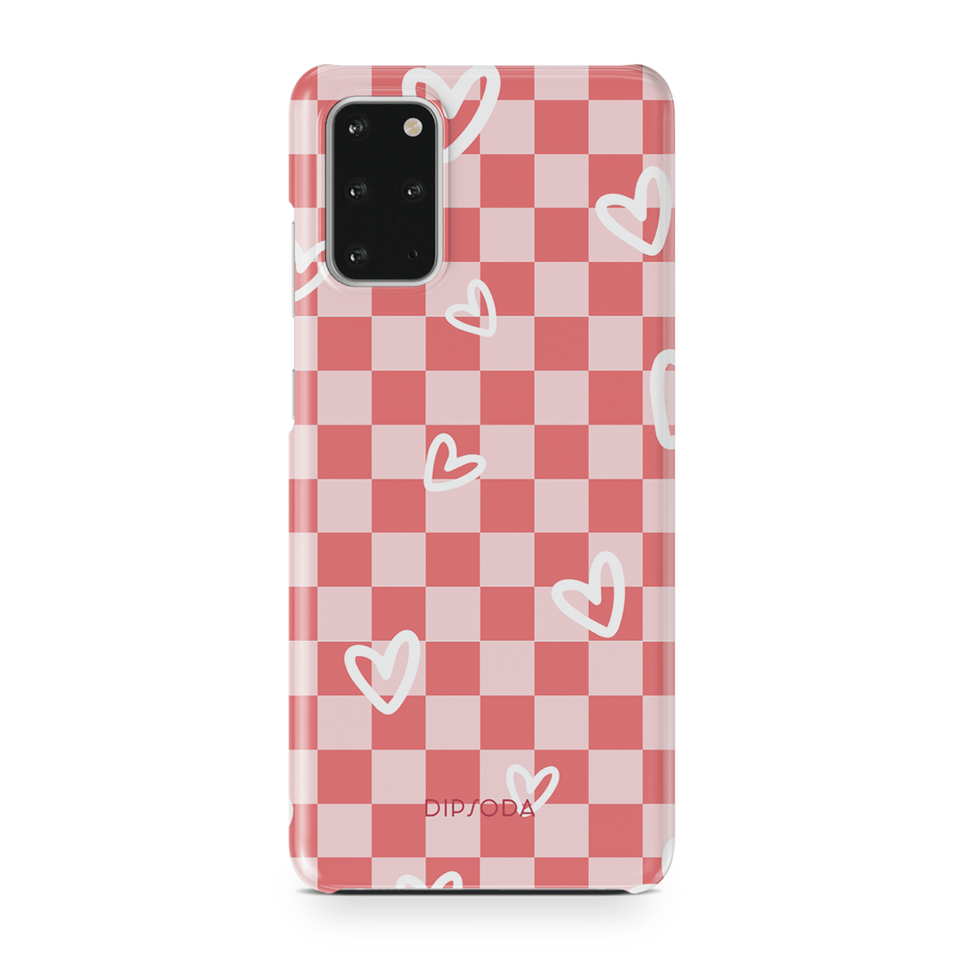 Hearts Checkerboard Phone Case