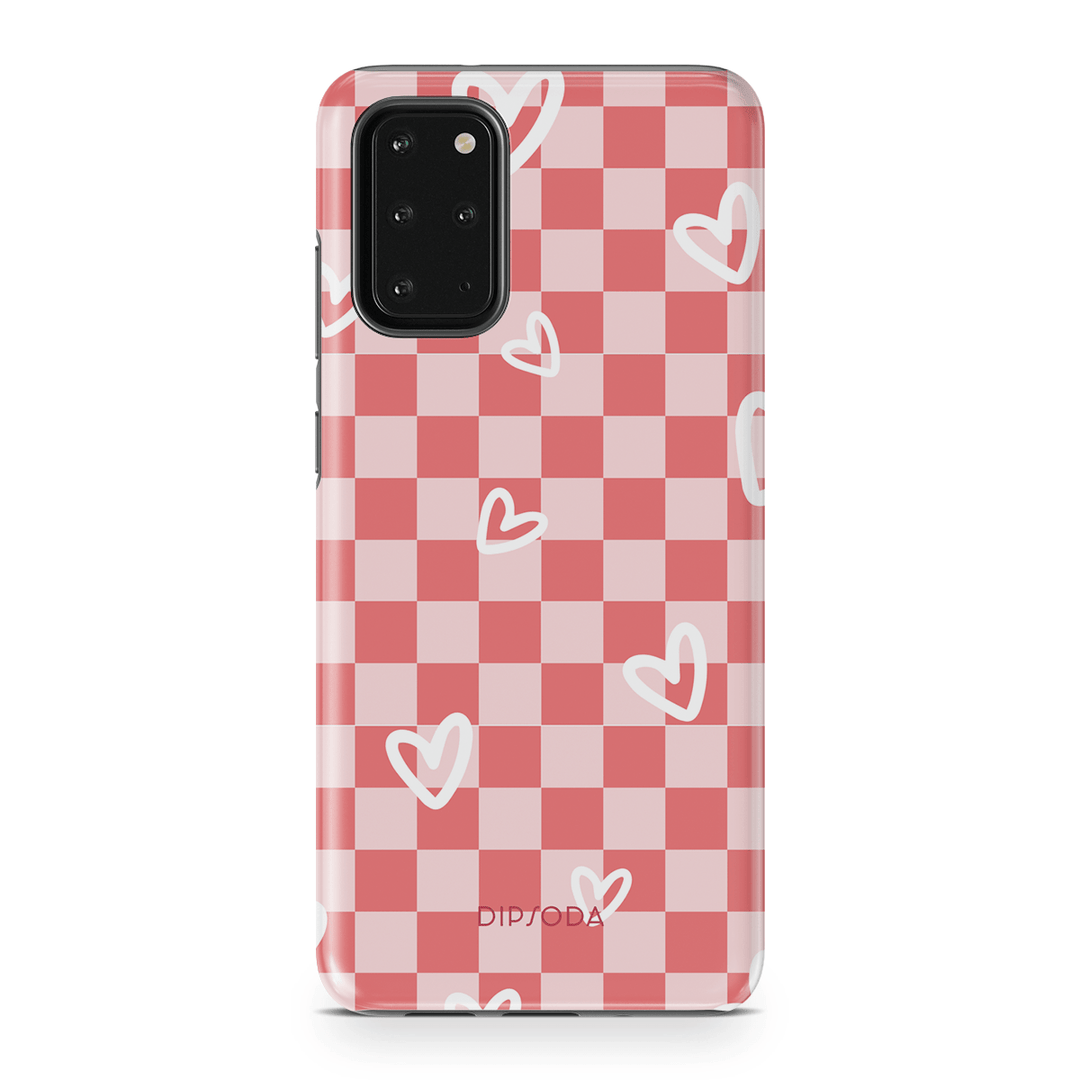 Hearts Checkerboard Phone Case