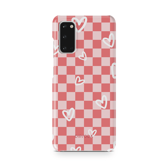 Hearts Checkerboard Phone Case