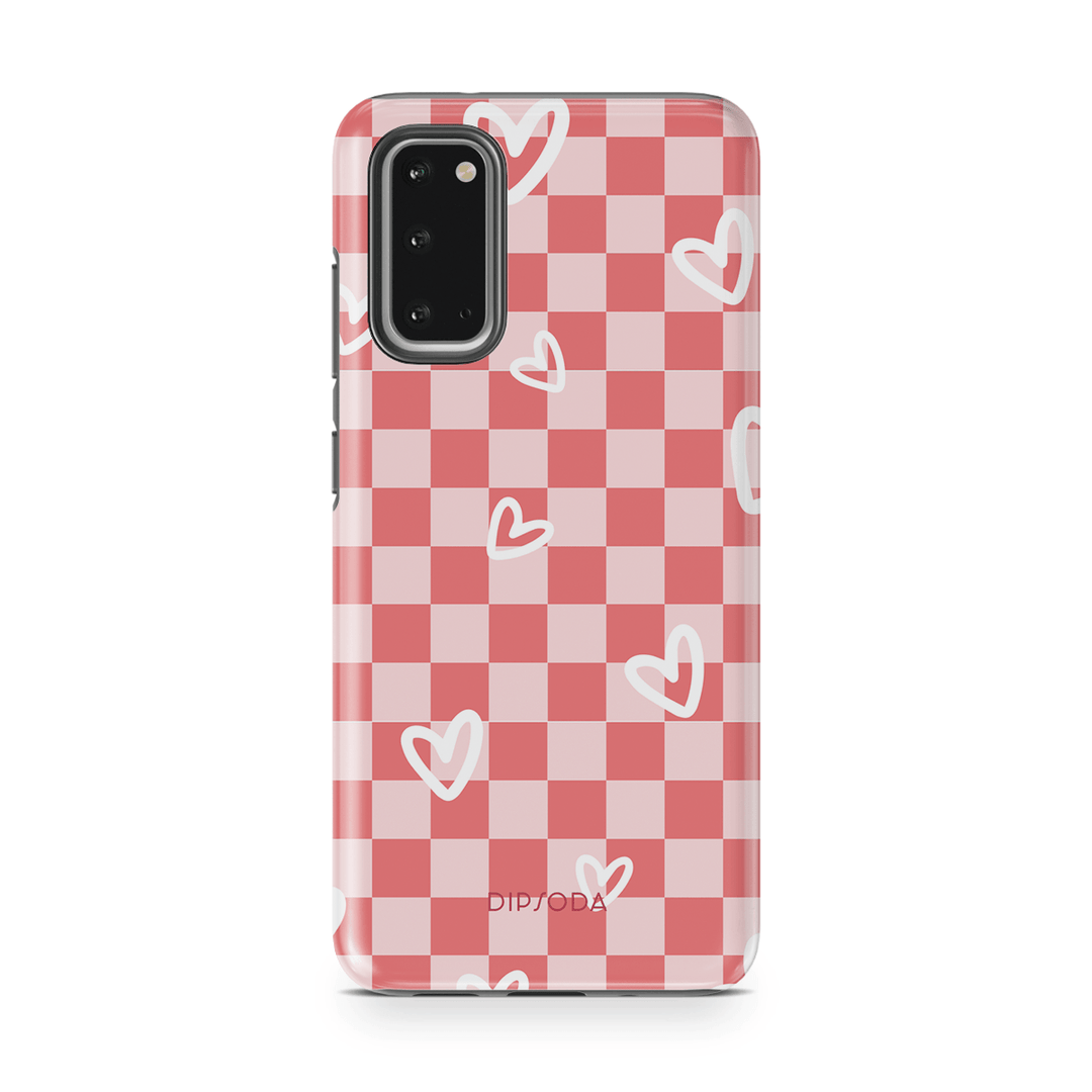 Hearts Checkerboard Phone Case