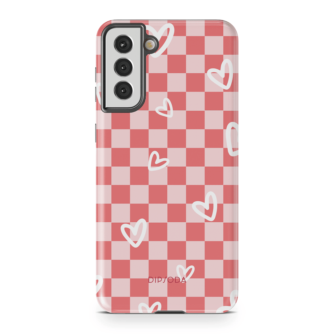 Hearts Checkerboard Phone Case