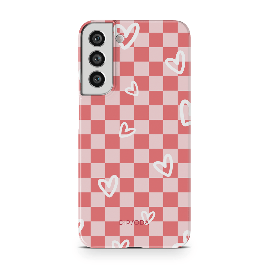 Hearts Checkerboard Phone Case