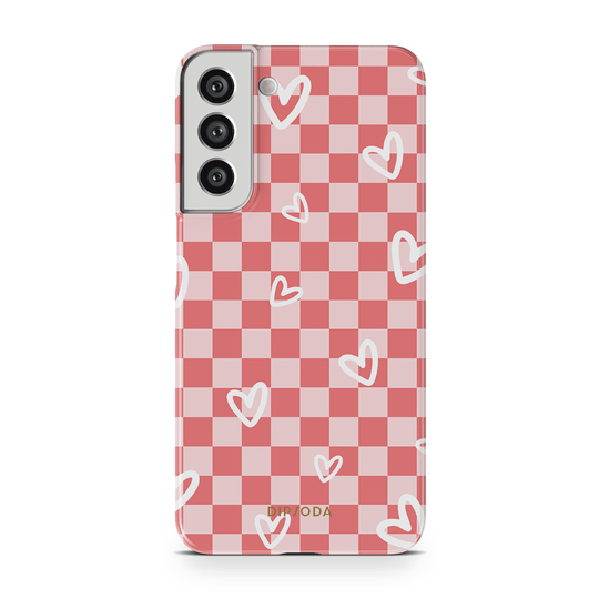 Hearts Checkerboard Phone Case