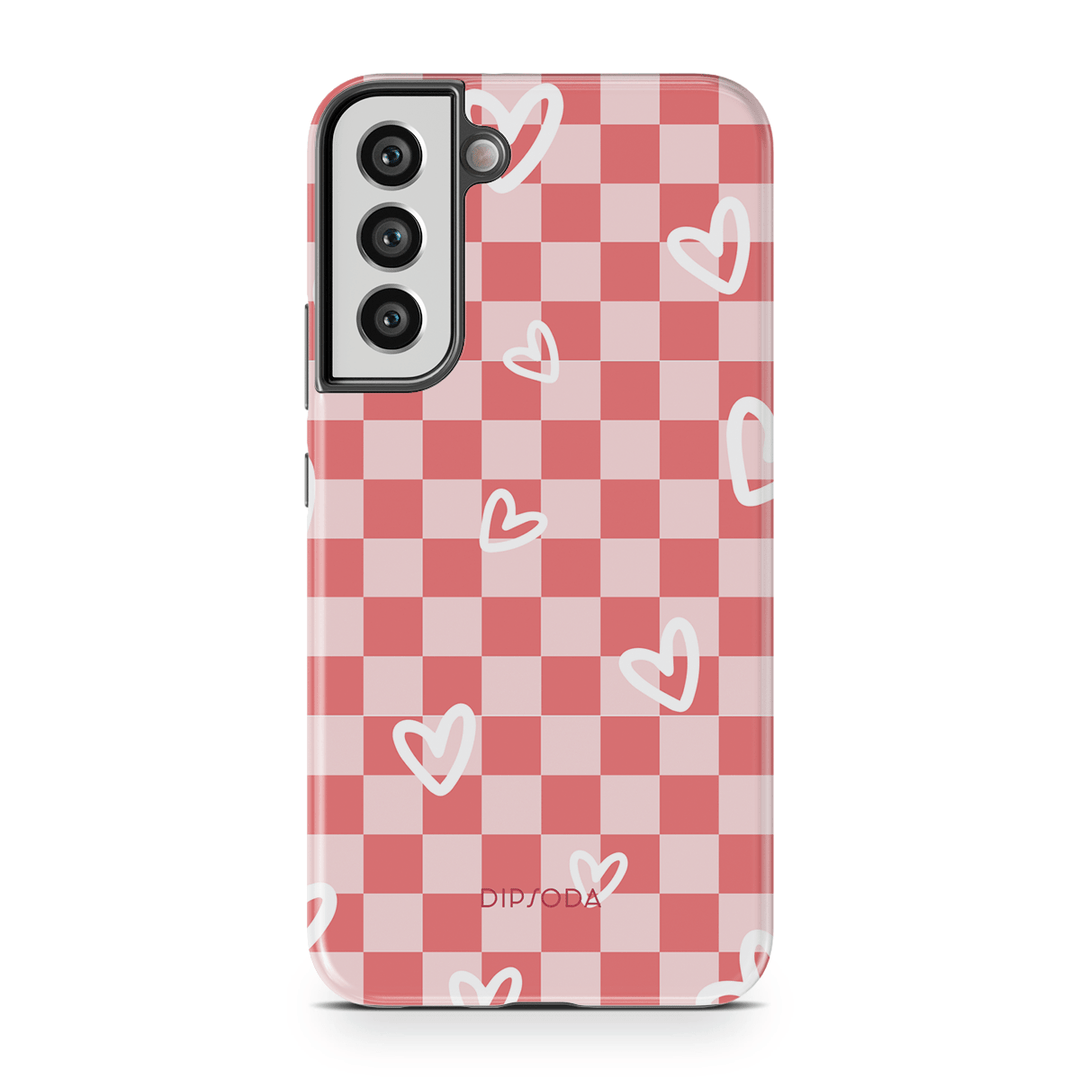 Hearts Checkerboard Phone Case